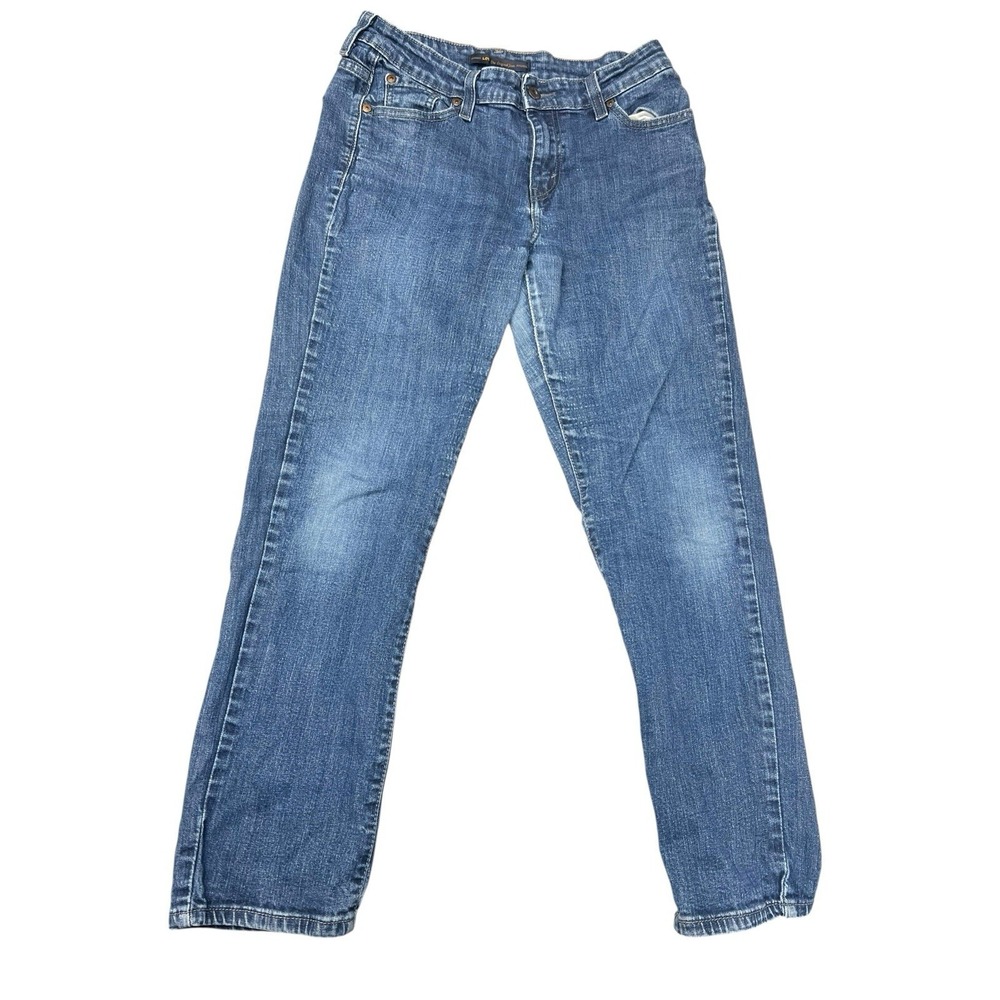 Levis The Original Jeans Womens 12 S/C Mid Rise‎ Skinny Blue Dark Wash Denim